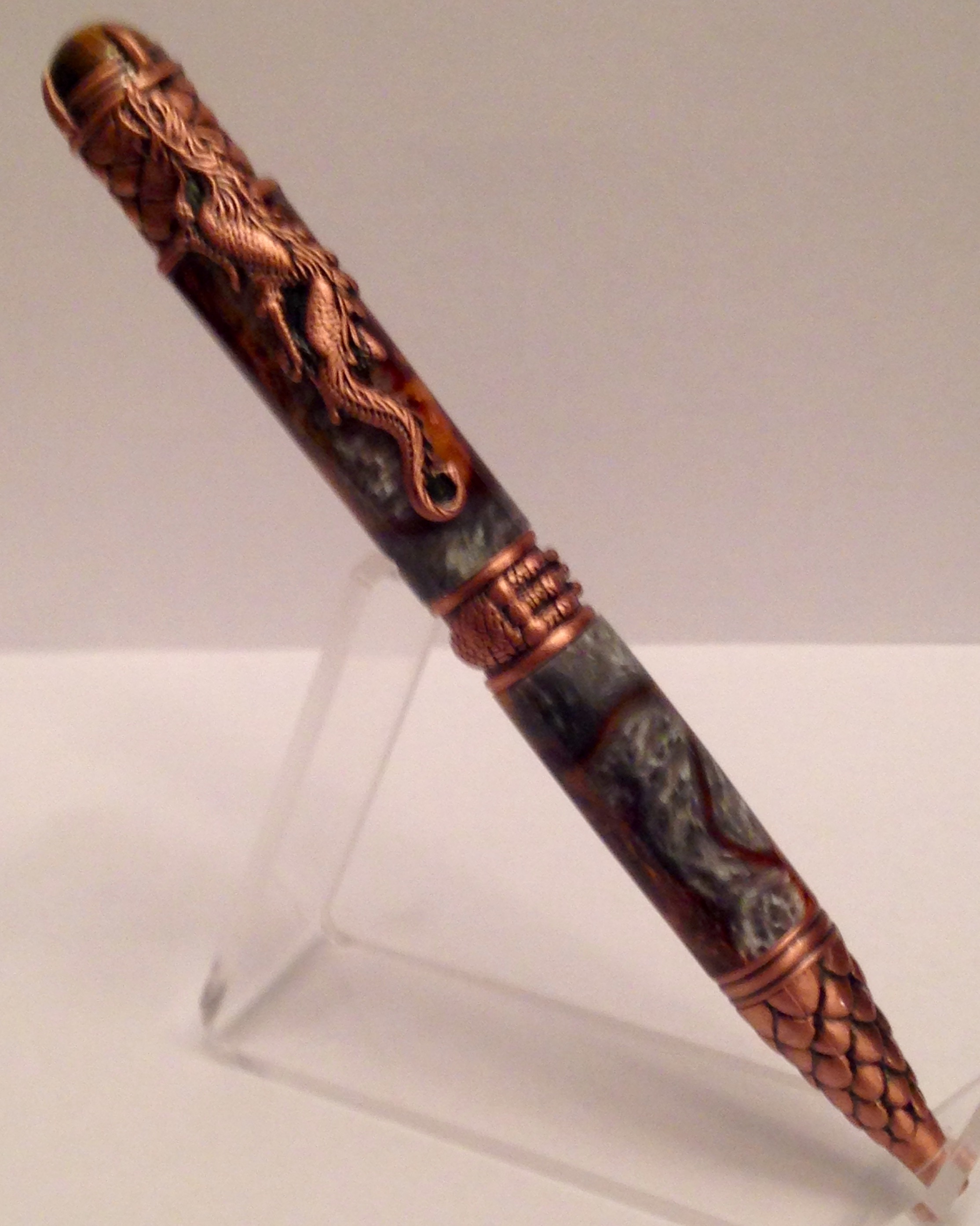 Copper Dragon Twist Pen